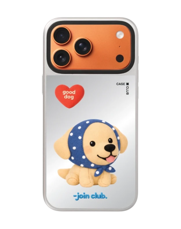 iphone 17 pro max mirror silver magsafe join the club heartful golden labrador retriever